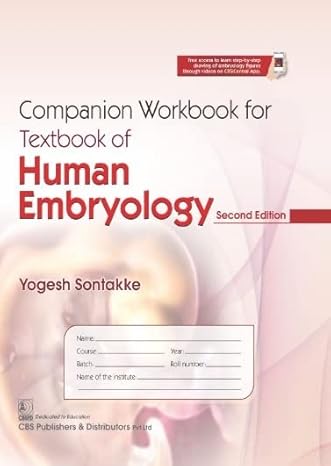 Companion Workbook For Textbook Of Human Embryology 2Ed (Pb 2022)